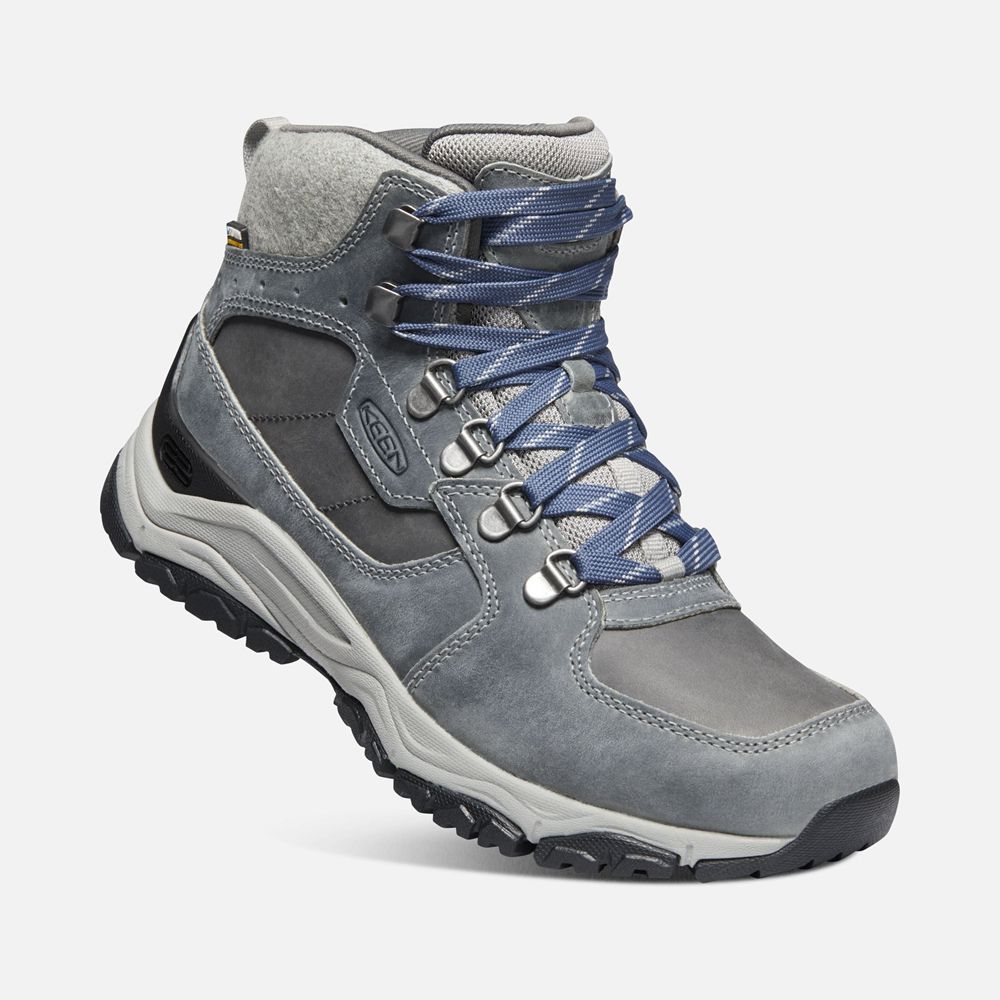 Keen Outdoor Bot Kadın Gri - Innate Deri Waterproof - Türkiye ZBET94260